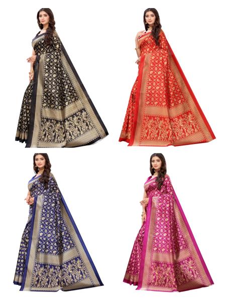 Art Silk 15 Fancy New Exclusive Wear Art Silk Designer Saree Collection
